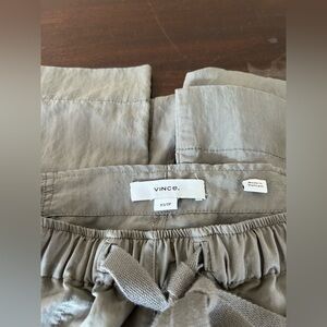 Vince green Drawstring Trousers